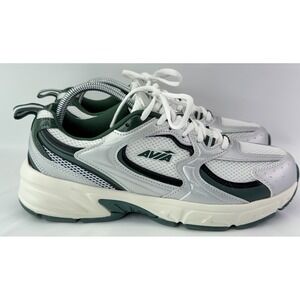 Avia 5000 Men's Forrest Green & White Leather Mesh Running Shoes Sz 9 (ASICS)